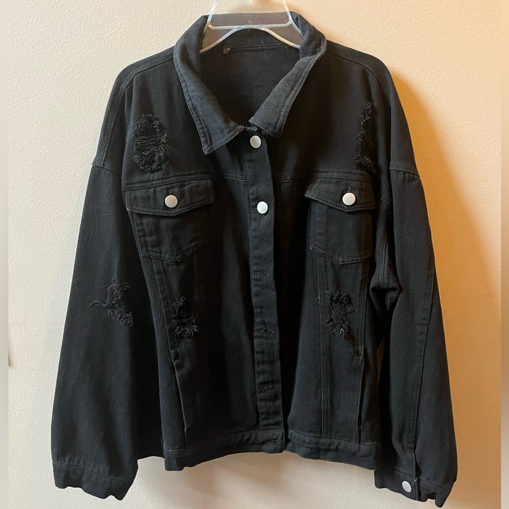 Distressed Jean Jacket